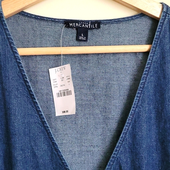 J.crew cambray Dress mercantil size L - Picture 5 of 9